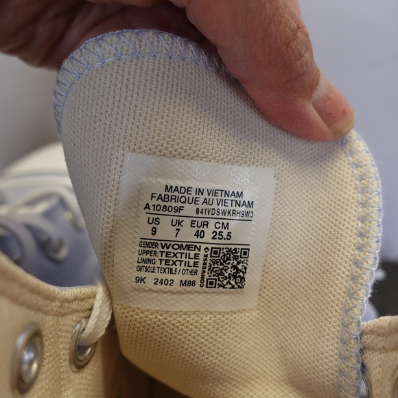 Women's Converse Chuck Taylor All Star Lift High Top Canvas Light Blue Size 9 - Picture 10 of 14